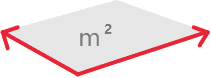 Quadratmeter Icon